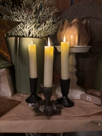 Set Of Three Battery Operated Candles - With Remote